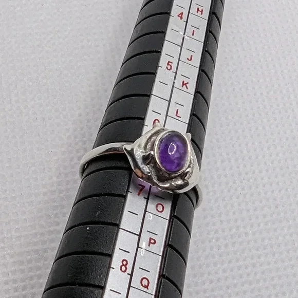 Amethyst  dolphin ring - Picture 5 of 5